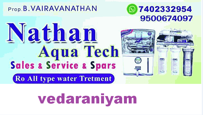 Nathan Aqua RO Water Purifier dealers in Vedaraniyam